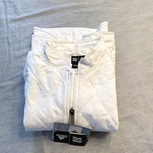 Adidas White Quilted Vest - Size S